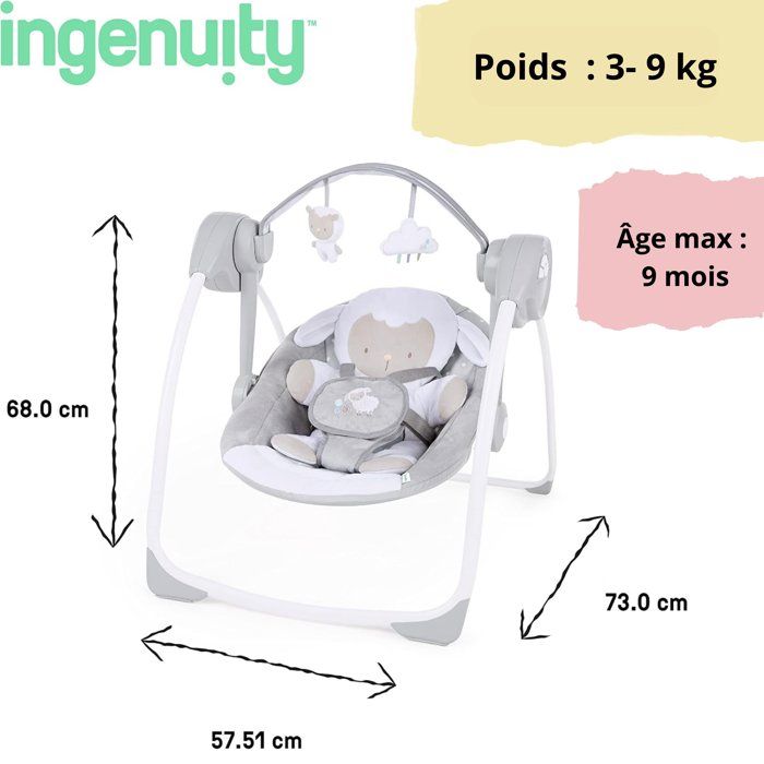 Ingenuity - Swing - Cuddle Lamb