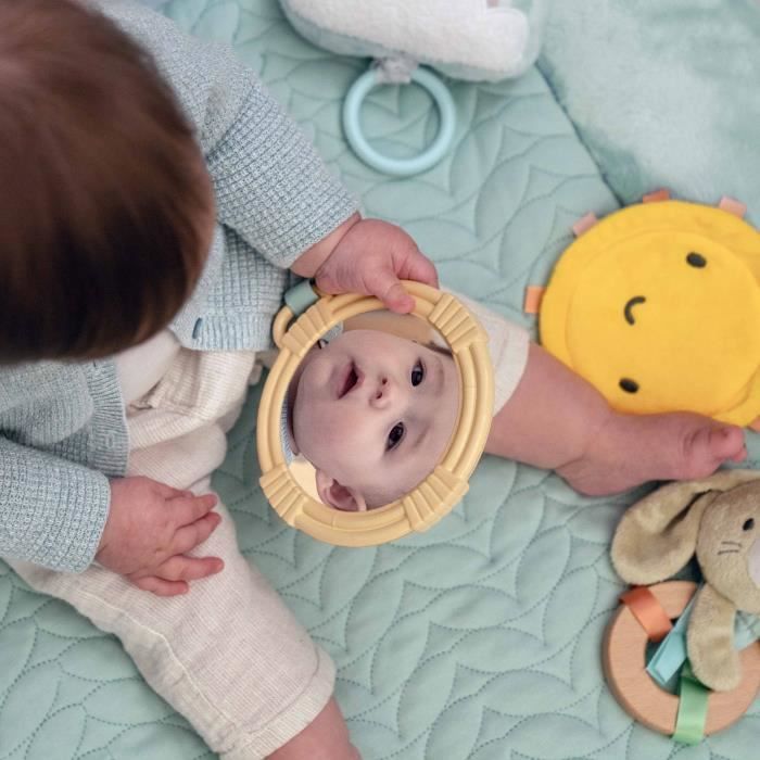INGENUITY Calm Spring Extra Soft Baby Play Mat with 6 Detachable Sensory Toys