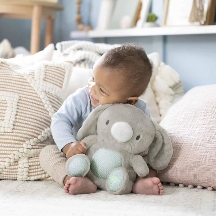 INGENUITY Sylvi baby rabbit comforter, soft toy, soothing melodies and vibrations, luminous, birth gift