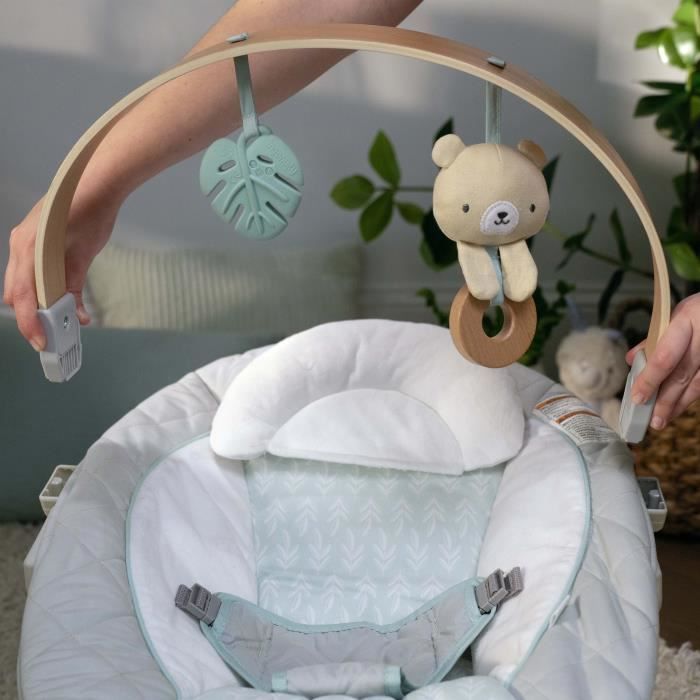INGENUITY Nate the Bear bouncer with wooden play arch