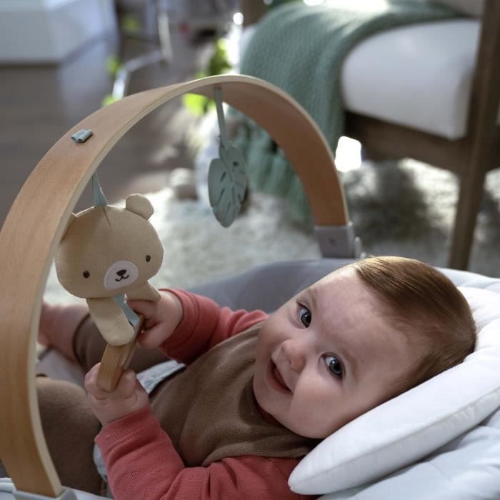 INGENUITY Nate the Bear bouncer with wooden play arch