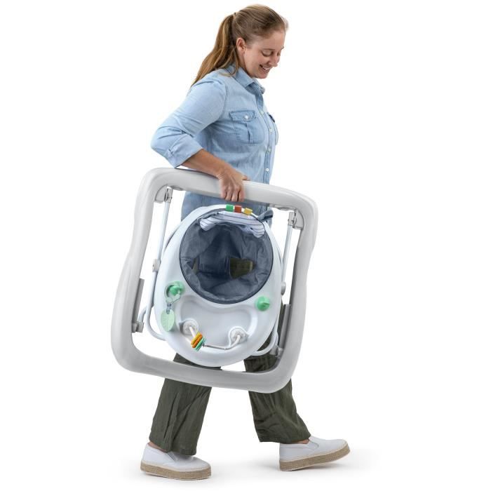 Walker with activities - INGENUITY - Chambray Collection - Comfortable and padded backrest - 3 heights - Foldable