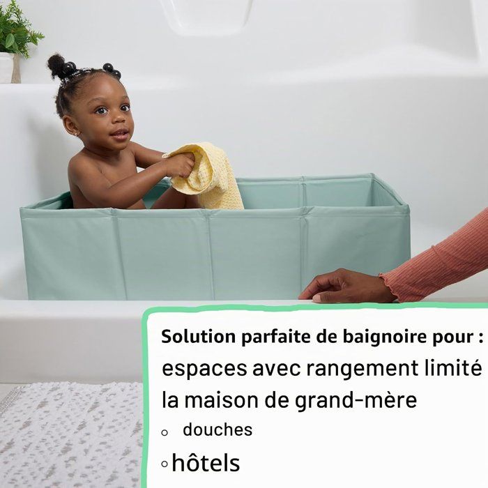 Foldable baby bath - INGENUITY - Portable - Waterproof lining - Easy to clean