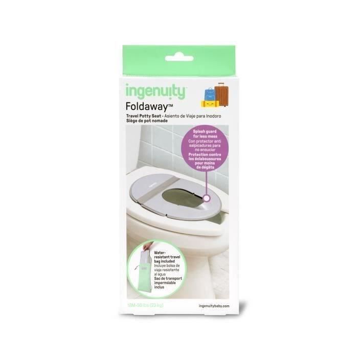 INGENUITY Universal portable toilet seat reducer for children, babies, for travel or on the go. Storage bag included, foldable