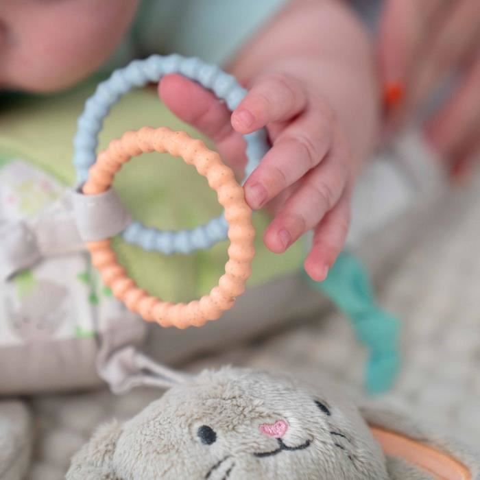 INGENUITY Sylvi Baby Play Mat for Tummy Time with Multi-Sensory Toys