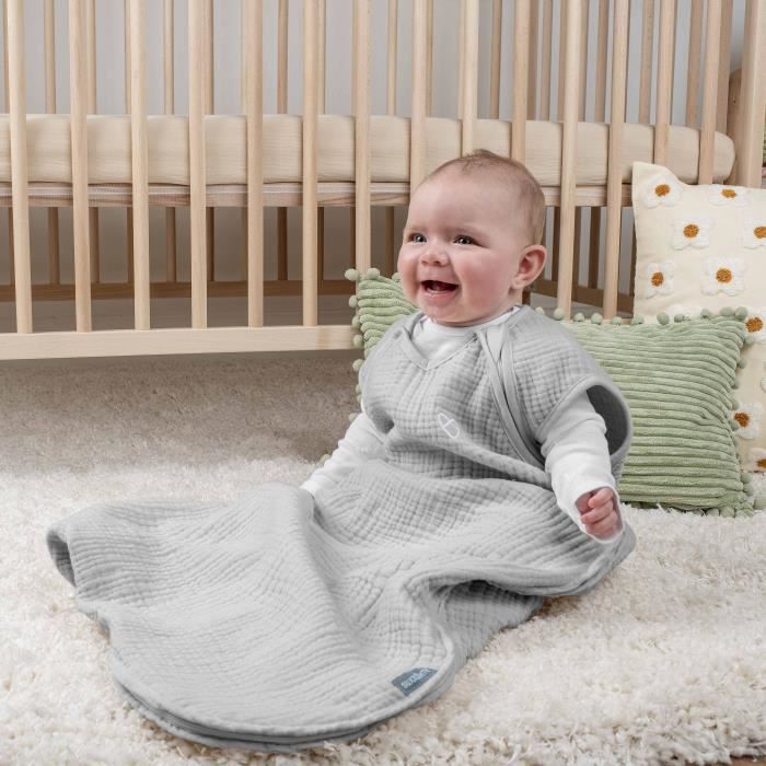 INGENUITY, Swaddling Bag, mouse gray sleeping bag, TOG 2.5, suitable from 3 to 18 months, Oeko-Tex certified
