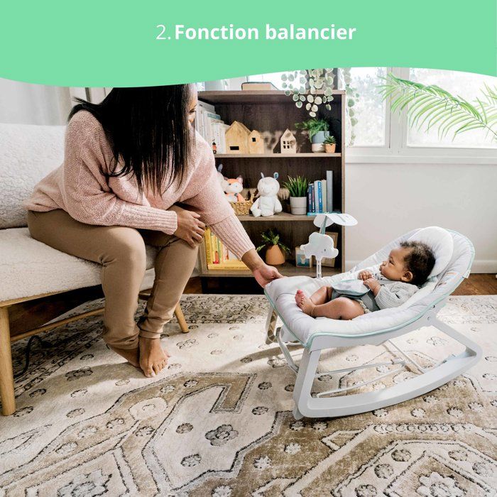 INGENUITY Bouncer 3in1 Keep Cozy - Weaver, Soothing Vibrations, 2 Recline Positions, Up to 18 kilos