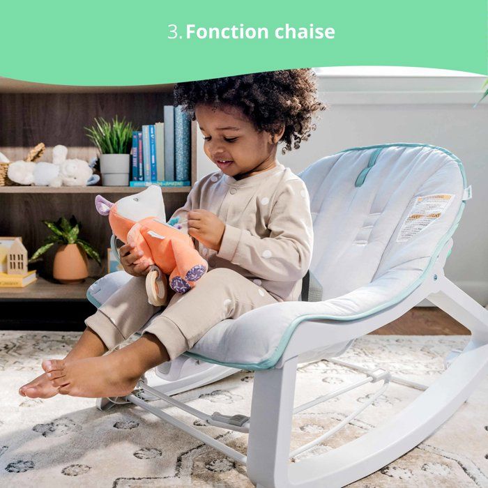 INGENUITY Bouncer 3in1 Keep Cozy - Weaver, Soothing Vibrations, 2 Recline Positions, Up to 18 kilos