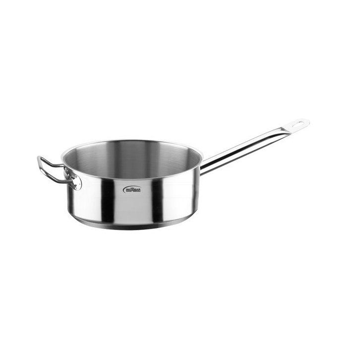 INOXIBAR French Saucepan Professional Line in stainless steel - Ø 28 cm - 8.5 L - Gray - All heat sources including induction