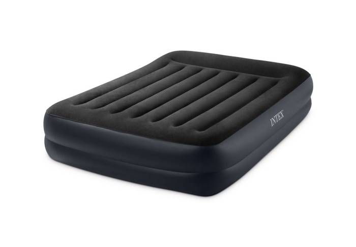 Inflatable mattress for 2 people 64124ND INTEX - Extra mattress with electric inflation - PILLOW REST RAISED