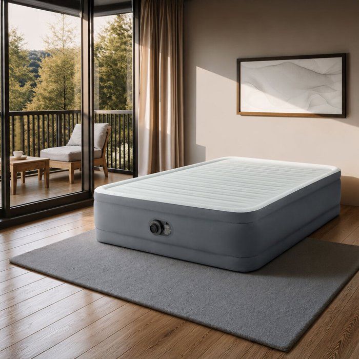 INTEX Inflatable Mattress - 64906ND - PremAire Large - 2.03 x 1.52 x 0.46 m - 2 people - Indoor - Built-in electric pump