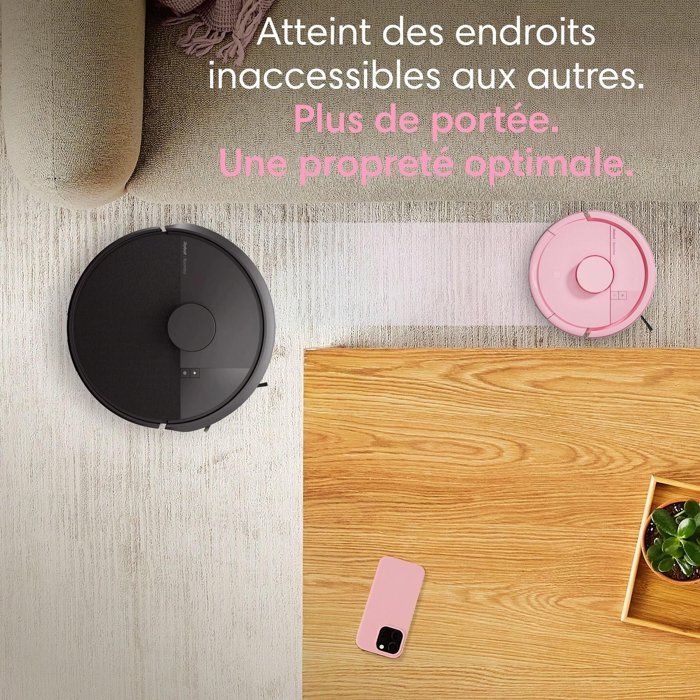 iRobot Roomba Mini Pink - Robot Vacuum and Mop + AutoEmpty Base - 7,000 Pa - Dust Bag (base) 2.5 L