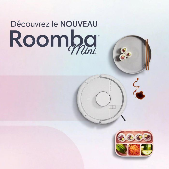 iRobot Roomba Mini White - Robot Vacuum and Mop + AutoEmpty Docking Station - 7,000 Pa - 2.5 L Dust Bag (Docking Station)
