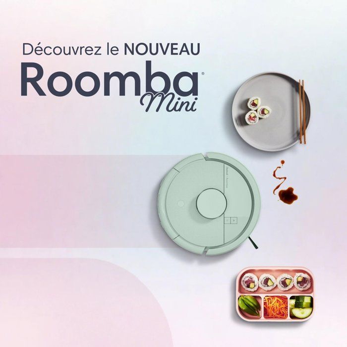 iRobot Roomba Mini Green - Robot Vacuum and Mop + AutoEmpty Docking Station - 7,000 Pa - 2.5 L Dust Bag (Docking Station)