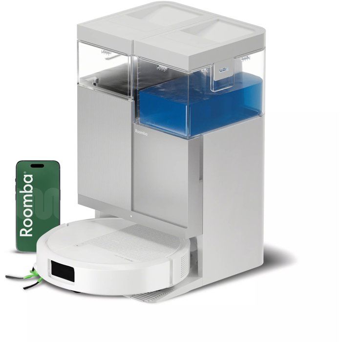 iRobot Roomba Plus 415 Combo Robot + AutoWash - 20 kPa - Multifunction Base - Wipe Washing - Hot Air Drying - LiDAR