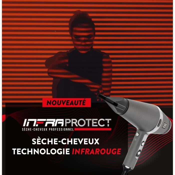 JEAN LOUIS DAVID Professional Hair Dryer - Exclusive Infrared Technology - 2 Speed Setting - 3 Temperatures - Cold Air