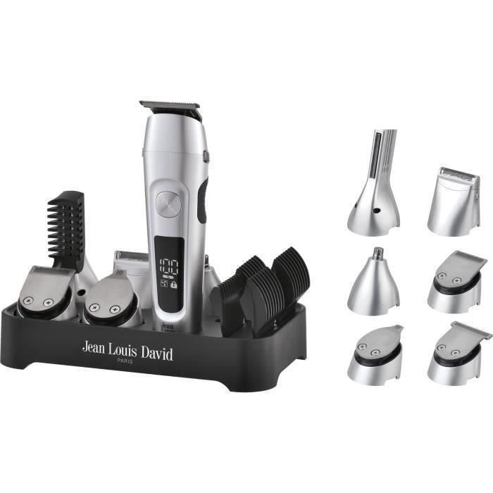 6-in-1 hair clipper - JEAN LOUIS DAVID - JLD ULTIMATE TRIMMER - 6 interchangeable heads - 120 min battery life