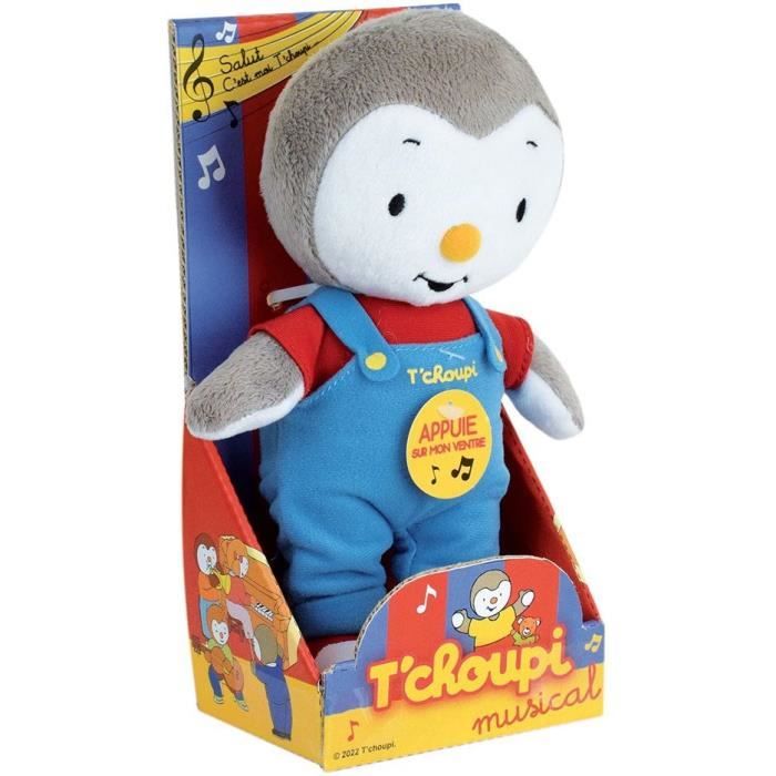 Jemini T'choupi peluche musical +/- 20cm