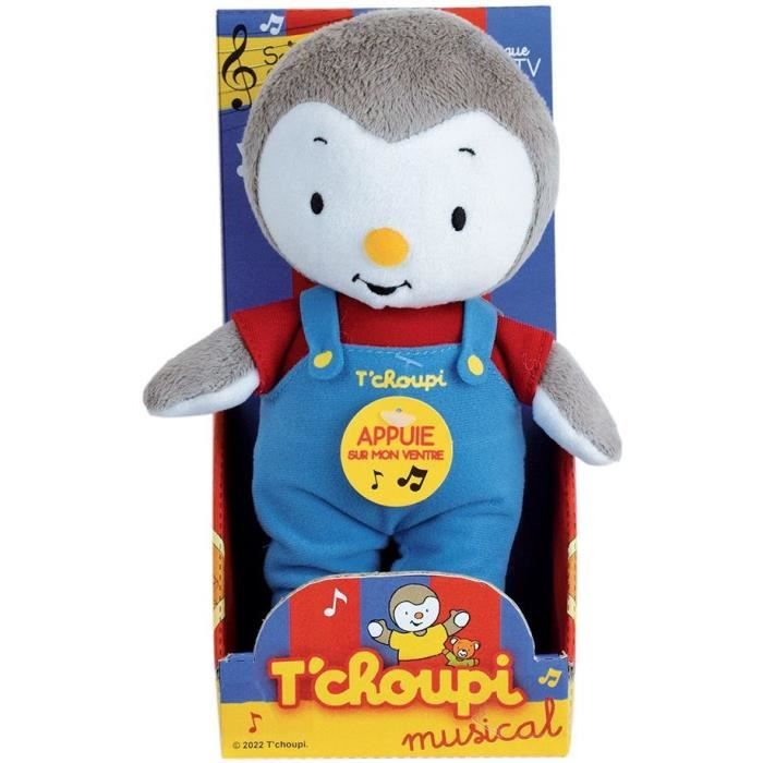 Jemini T'choupi peluche musical +/- 20cm