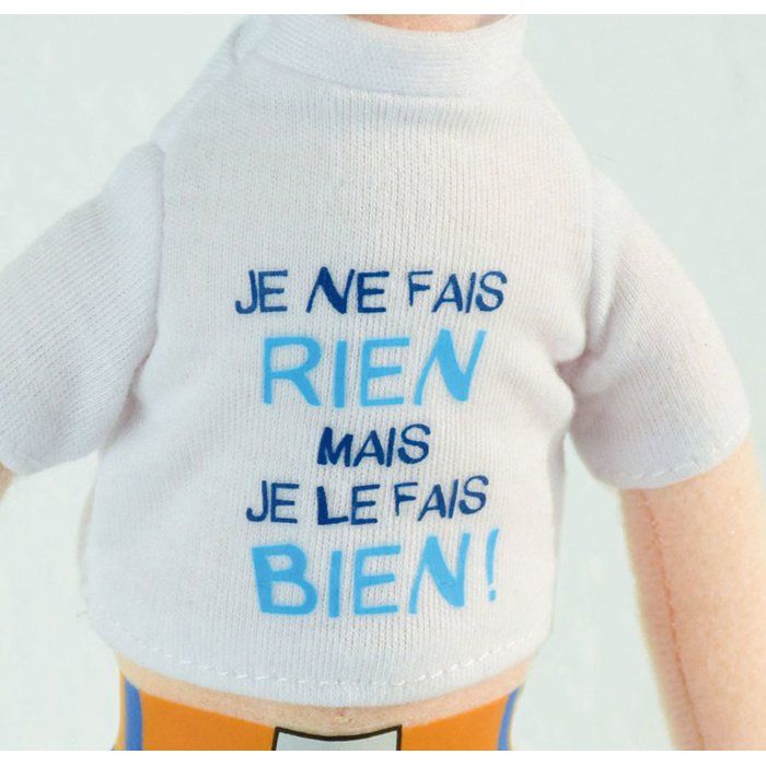 Gaston Lagaffe Plush Toy - Set of 3 - Messages - 30 cm - JEMINI