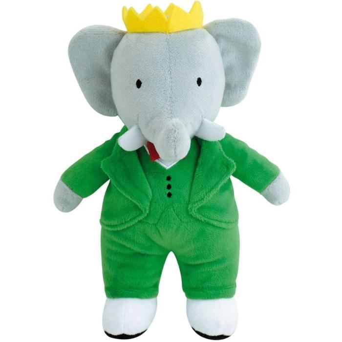 Babar Elephant Plush +/- 20 cm - JEMINI - Perfect representation of the king of elephants.