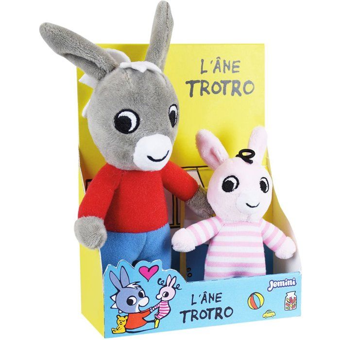 Plush Toy Set - Trotro & Zaza - JEMINI - 2 Characters - Soft - Collection