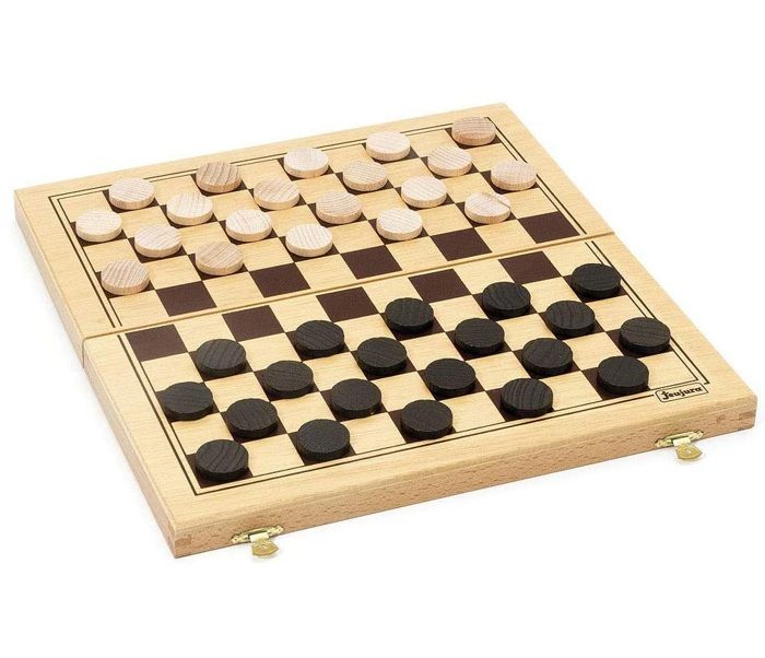 JEUJURA Checkers - Folding Gift Set