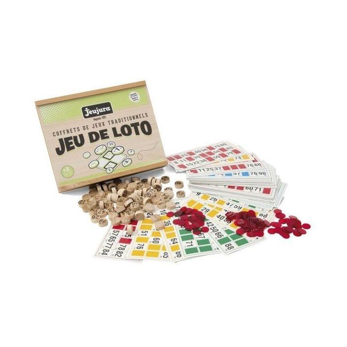 JEUJURA Loto Game - Wooden Box
