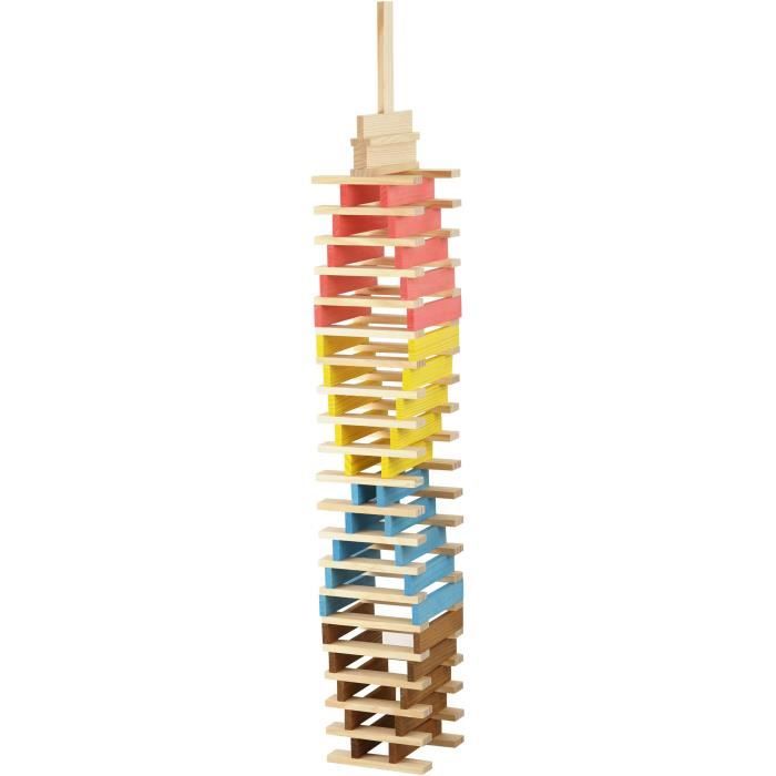 Técap Multicolor - Balancing and construction game - JEUJURA - 200 pieces