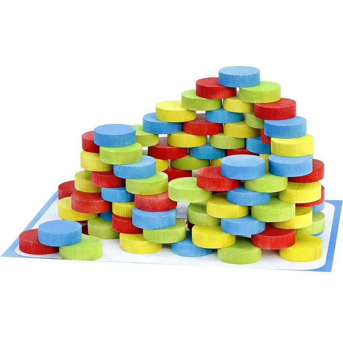 Iglooo 100 Pieces - JEUJURA - Skill and Logic Game with Pucks and Mats, Game Rules Included