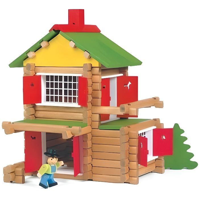JEUJURA - My Wooden Chalet, 135 pieces