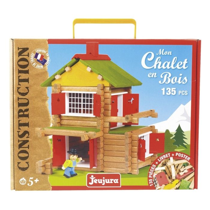 JEUJURA - My Wooden Chalet, 135 pieces