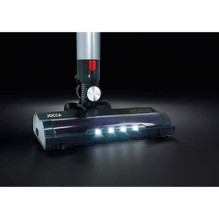 JOCCA Cordless Touchscreen Stick Vacuum Cleaner - 8000 Pa - 55 minutes - 0.7 L - Grey