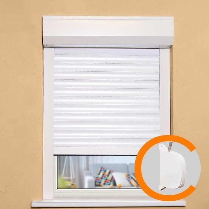 Roller shutter - PVC - Manual strap - L 100 x H 120 cm