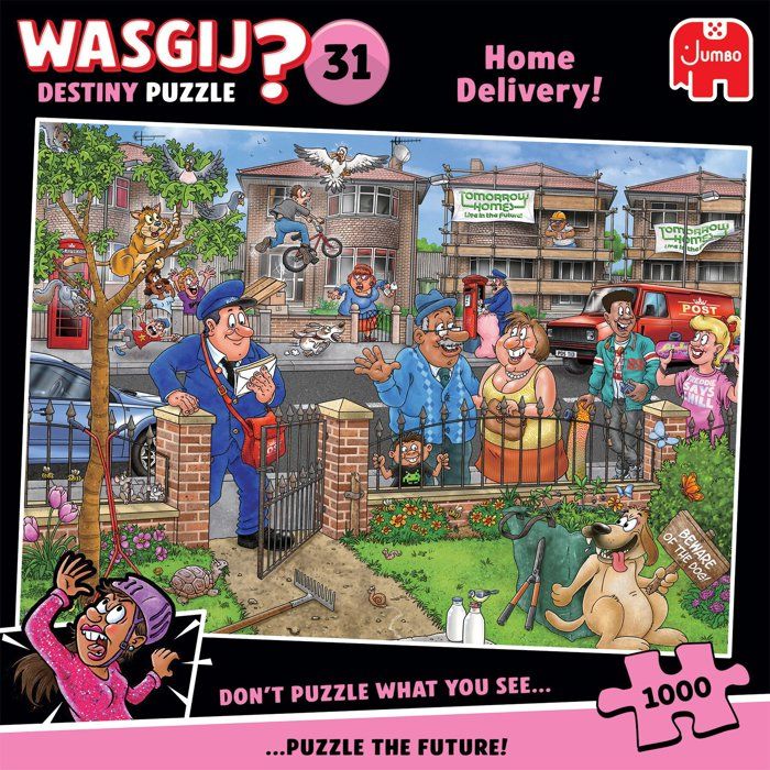 Puzzle - JUMBO - WASGIJ DESTINY 31 - Home Delivery! - 1,000 pieces - Ages 12 and up
