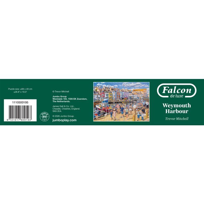 Puzzle - JUMBO - FALCON - Weymouth Harbor - 1,000 pieces - Ages 12 and up
