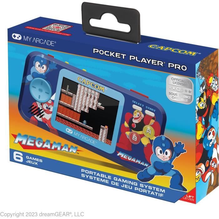 Pocket Player PRO - Megaman - Retrogaming game - 7cm High Resolution screen - 6 Mega Man games included