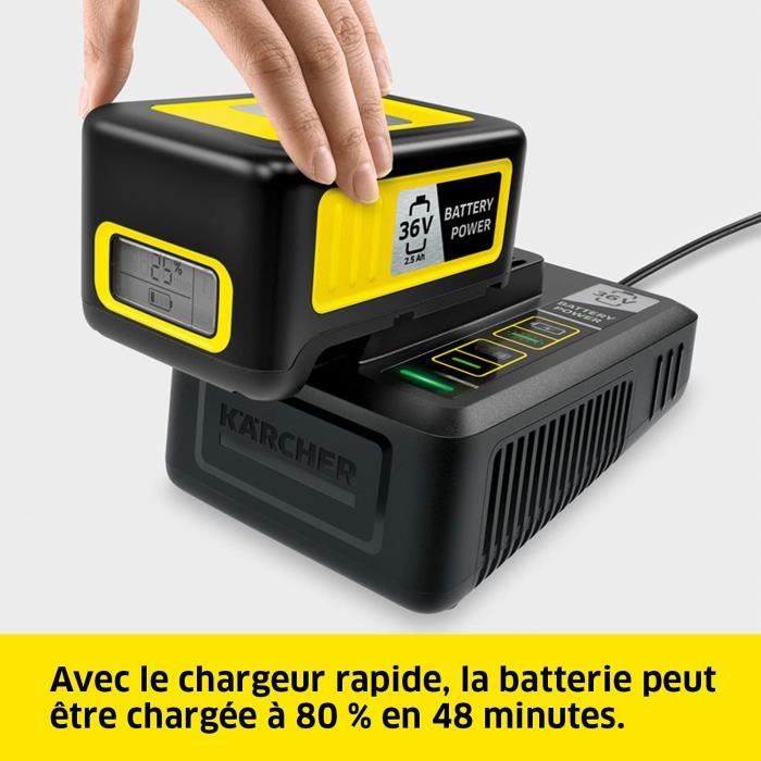 KARCHER POWER 36V / 2.5 Ah battery with LCD display and fast charger