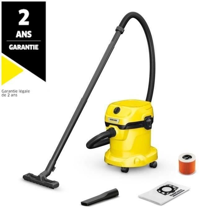 Wet and dry vacuum cleaner KARCHER WD 2 Plus V-15/4/18 C - Polypropylene tank 15 L - 1000W (Blower function)