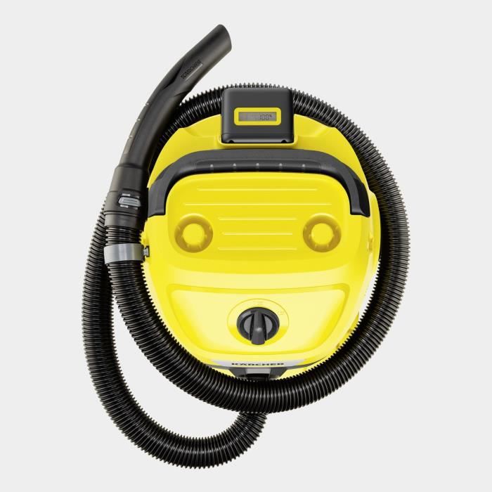 KARCHER WD 3-18 S V-17/20 cordless water and dust vacuum cleaner - Steel - 17 l - Yellow