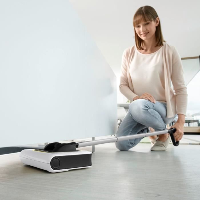 NEW KARCHER KB 5 - Cordless electric broom - 30 min battery life on hard floors (20 min on carpet) - Compact and lightweight 1.2 kg