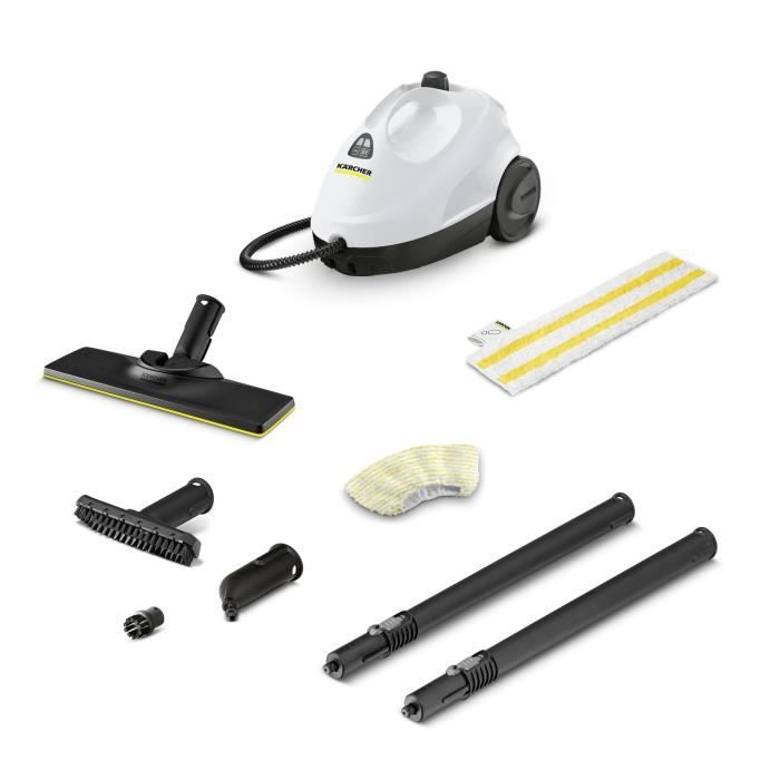 NEW KARCHER SC 2 Easy Fix - Steam cleaner - 1500 W - 3.2 bars - Eliminates up to 99.99% of viruses and bacteria
