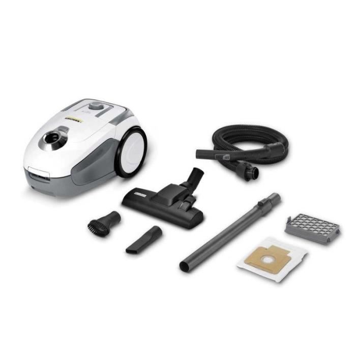 NEW KARCHER VC 2 - Cylinder vacuum cleaner - 700 W - HEPA 13 filter - 76 dB - 1.5 m suction hose with curved handle