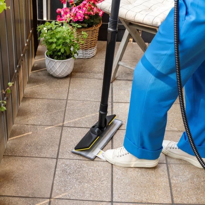KARCHER - Kit of 3 mops (soft, abrasive and very abrasive) for floor nozzle - Compatible with Easy Fix steam cleaner range