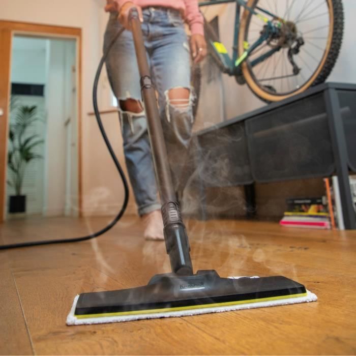 KARCHER - Kit of 3 mops (soft, abrasive and very abrasive) for floor nozzle - Compatible with Easy Fix steam cleaner range