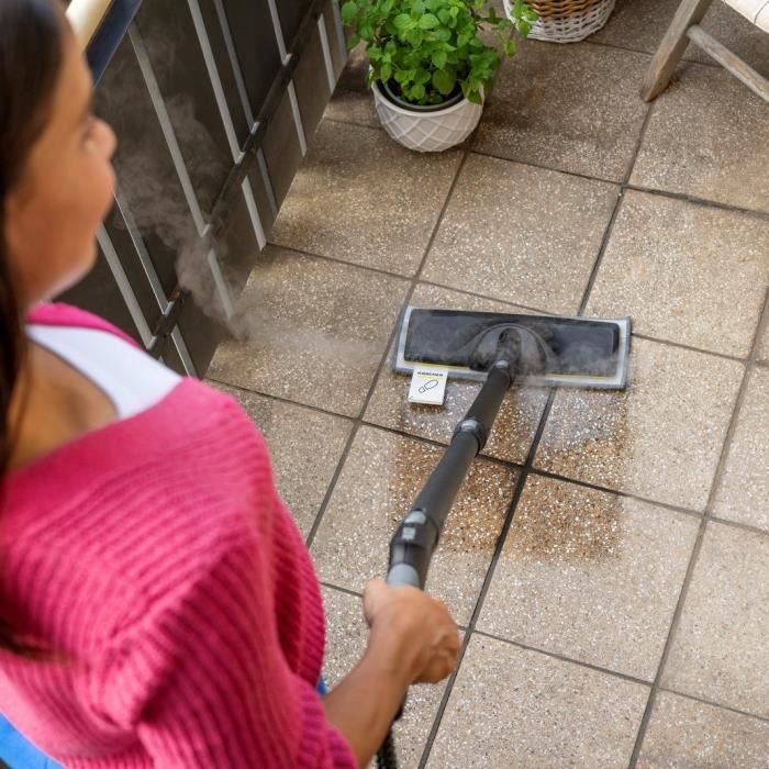 KARCHER - Kit of 3 mops (soft, abrasive and very abrasive) for floor nozzle - Compatible with Easy Fix steam cleaner range