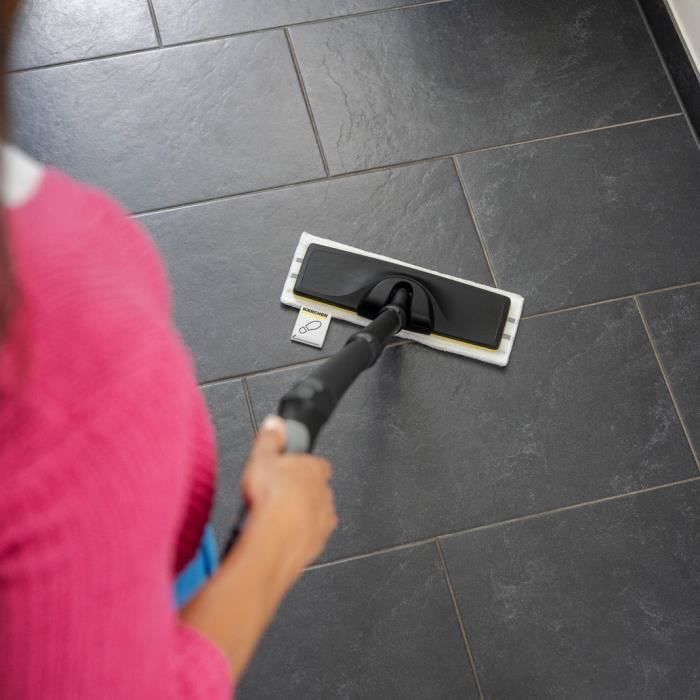 KARCHER - Kit of 3 mops (soft, abrasive and very abrasive) for floor nozzle - Compatible with Easy Fix steam cleaner range