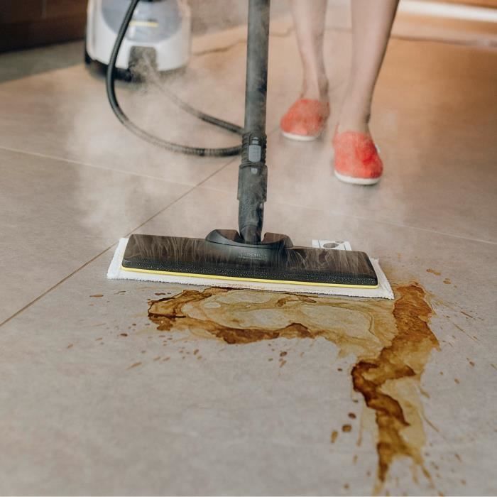 KARCHER - Kit of 2 abrasive microfiber mops for EasyFix floor nozzle (1 abrasive, 1 very abrasive)