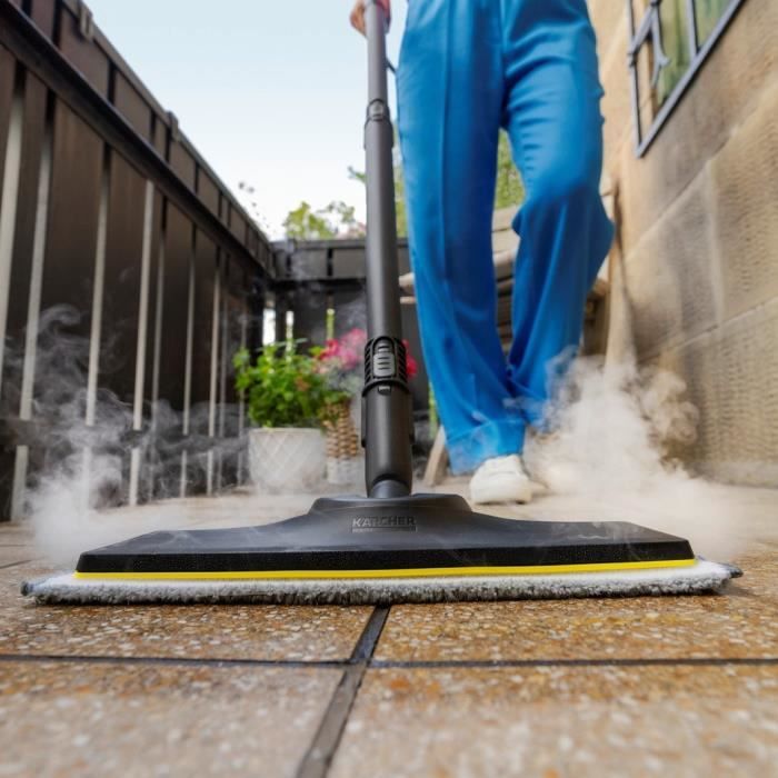 KARCHER - Kit of 2 abrasive microfiber mops for EasyFix floor nozzle (1 abrasive, 1 very abrasive)