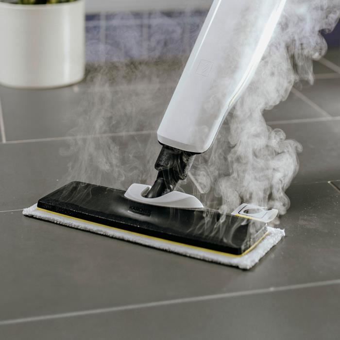 KARCHER - Kit of 2 abrasive microfiber mops for EasyFix floor nozzle (1 abrasive, 1 very abrasive)